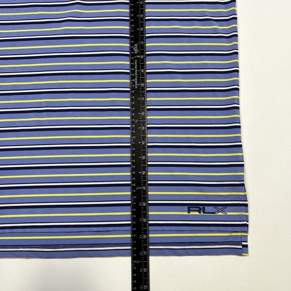 Ralph Lauren RLX Golf Polo Shirt Men’s Medium Blue Pink Striped Stretch Lot Of 2 - Picture 5 of 13